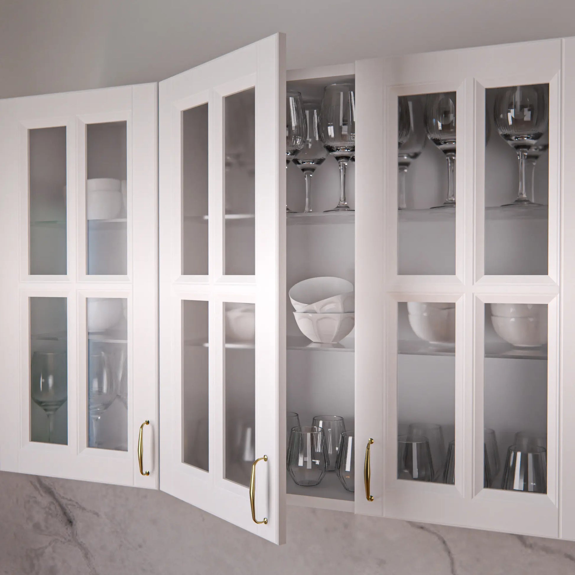 Serenity Basic White Usa Decupata Cu Despartitor