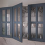 Serenity Bistro Blue Usa Decupata Cu Despartitor