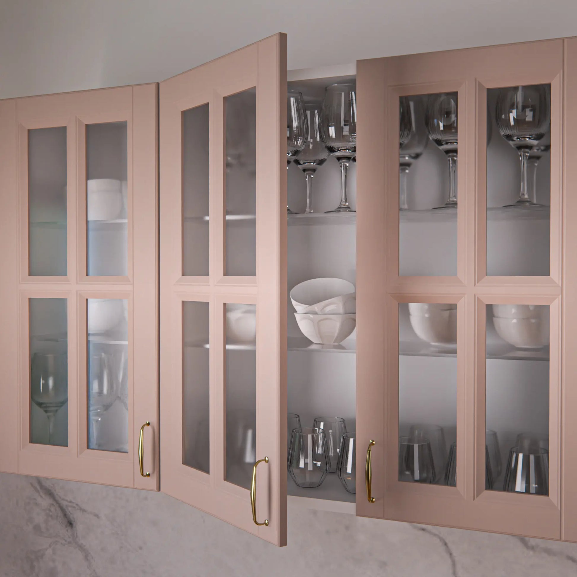 Serenity Latte Beige Usa Decupata Cu Despartitor