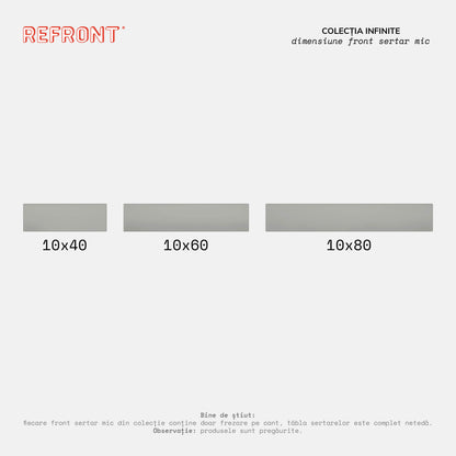 Colecția Infinite - Front sertar mic