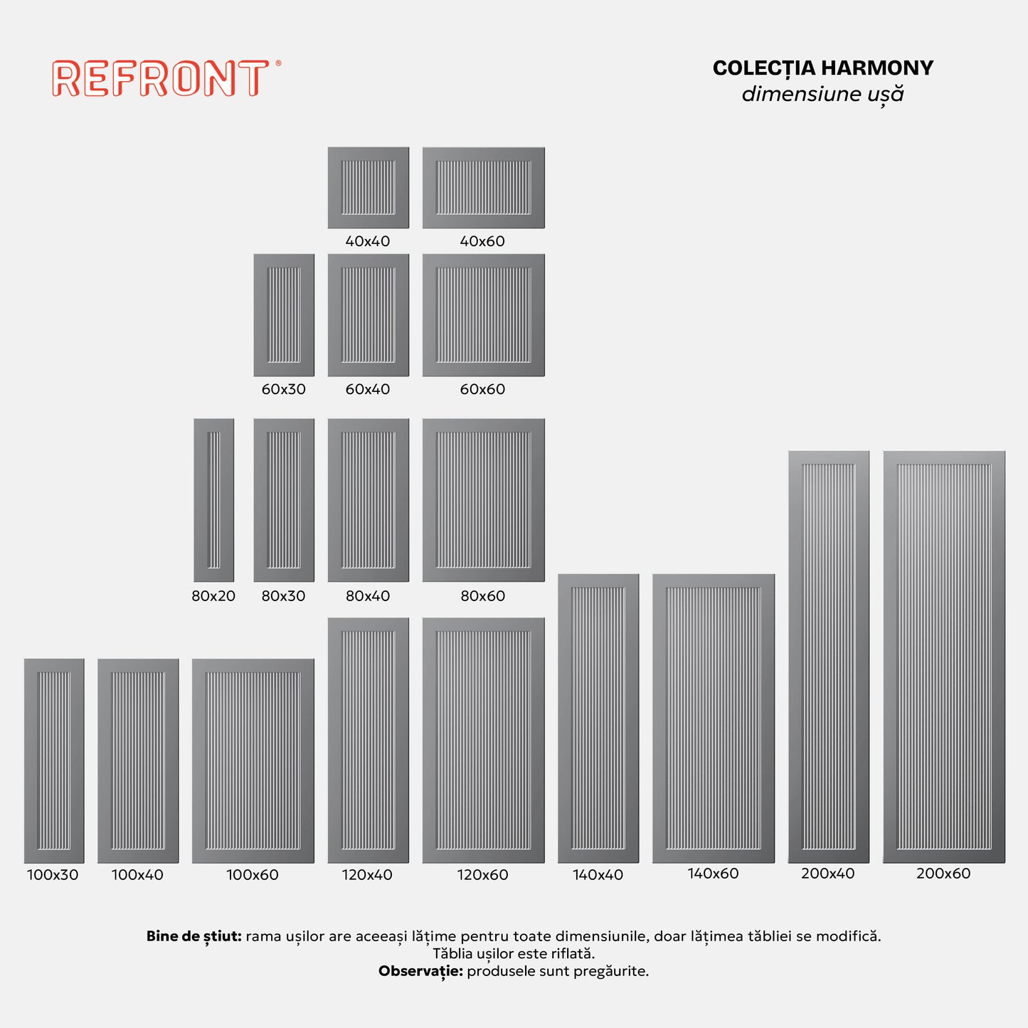 Colecția Harmony - Ușă mică
