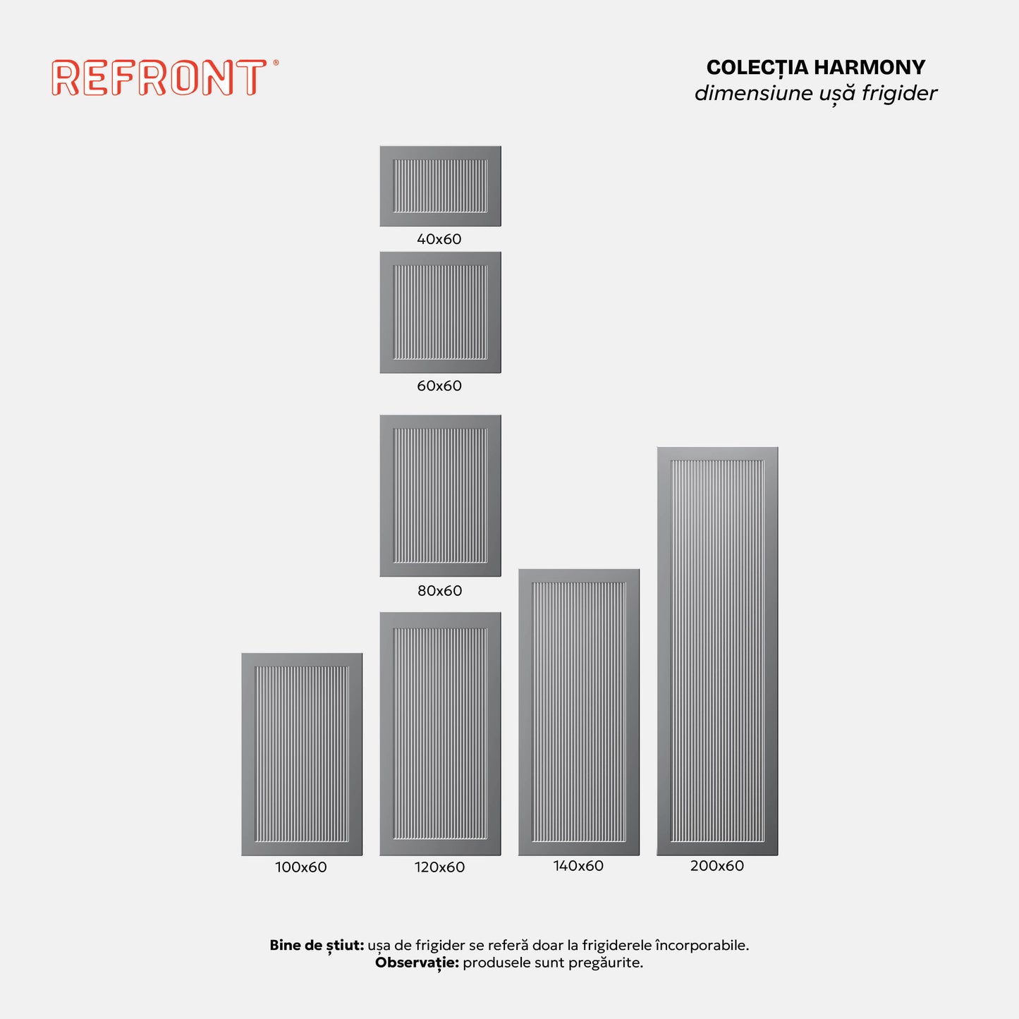 Colecția Harmony - Ușă frigider